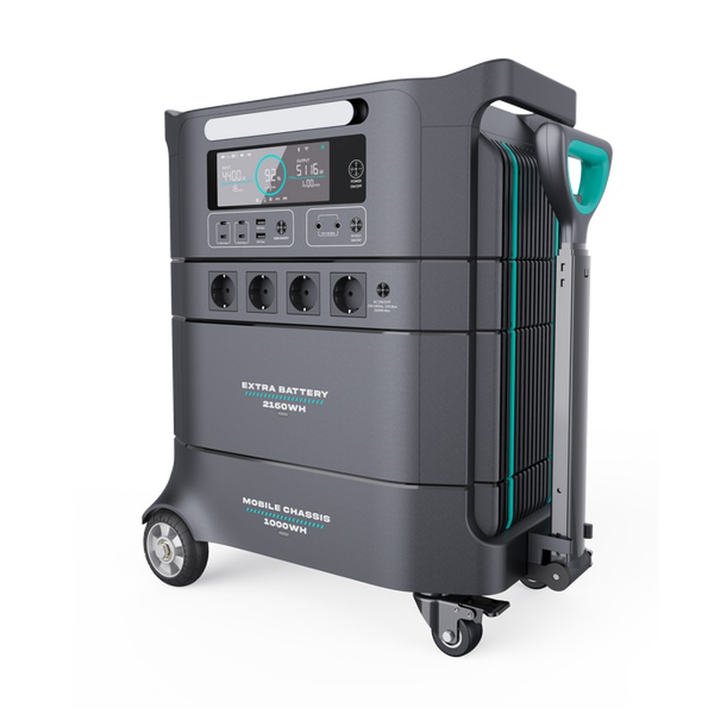 移动储能电源 4.2kWh / 4.4kW，4400W 大功率输出，工业级 BMS 多重保护，可接入远程监控平台